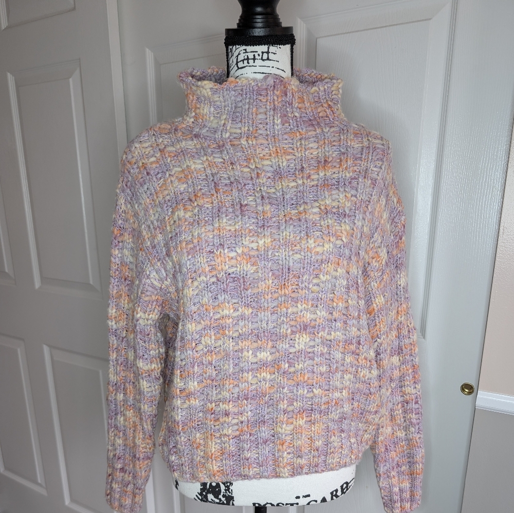 NWT Black Tape Multicolor Cowl Neck Sweater